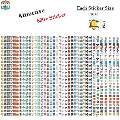 3D Premium Switch Stickers – Assorted Vinyl Labels for Home & Office (Pack of 149)