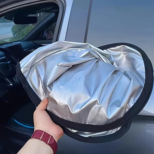 Folding Car Window Sunshade Cover – UV Protection & Heat Blocker for Cool Interiors (Pack of 1)