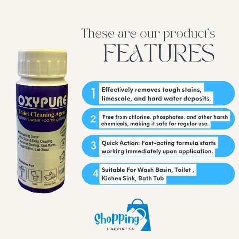 ✨ OxyPure Toilet Cleaning Powder | Deep Clean & Freshness | Pack of 2 ✨