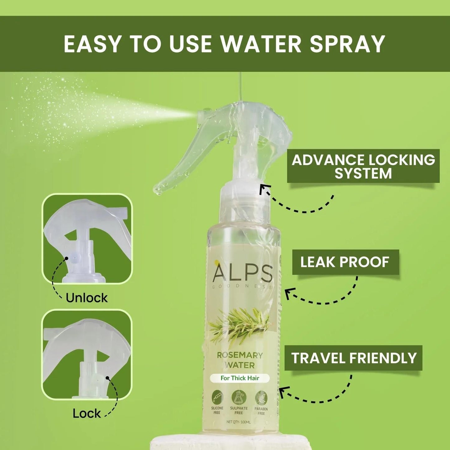 Rosemary Water Hair Spray for Regrowth (Buy 1 Get 2 Free)