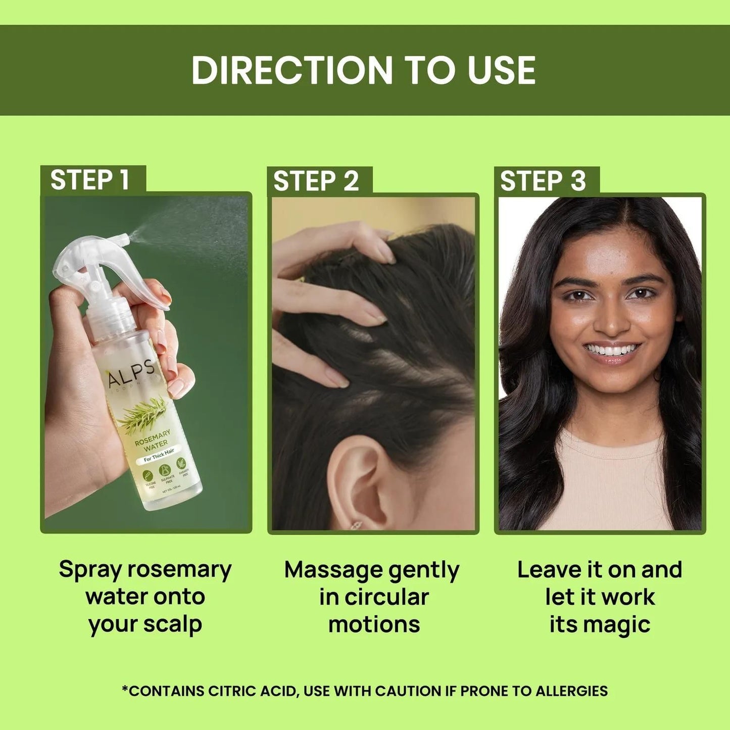 Rosemary Water Hair Spray for Regrowth (Buy 1 Get 2 Free)
